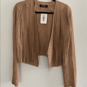Suede fringe jacket